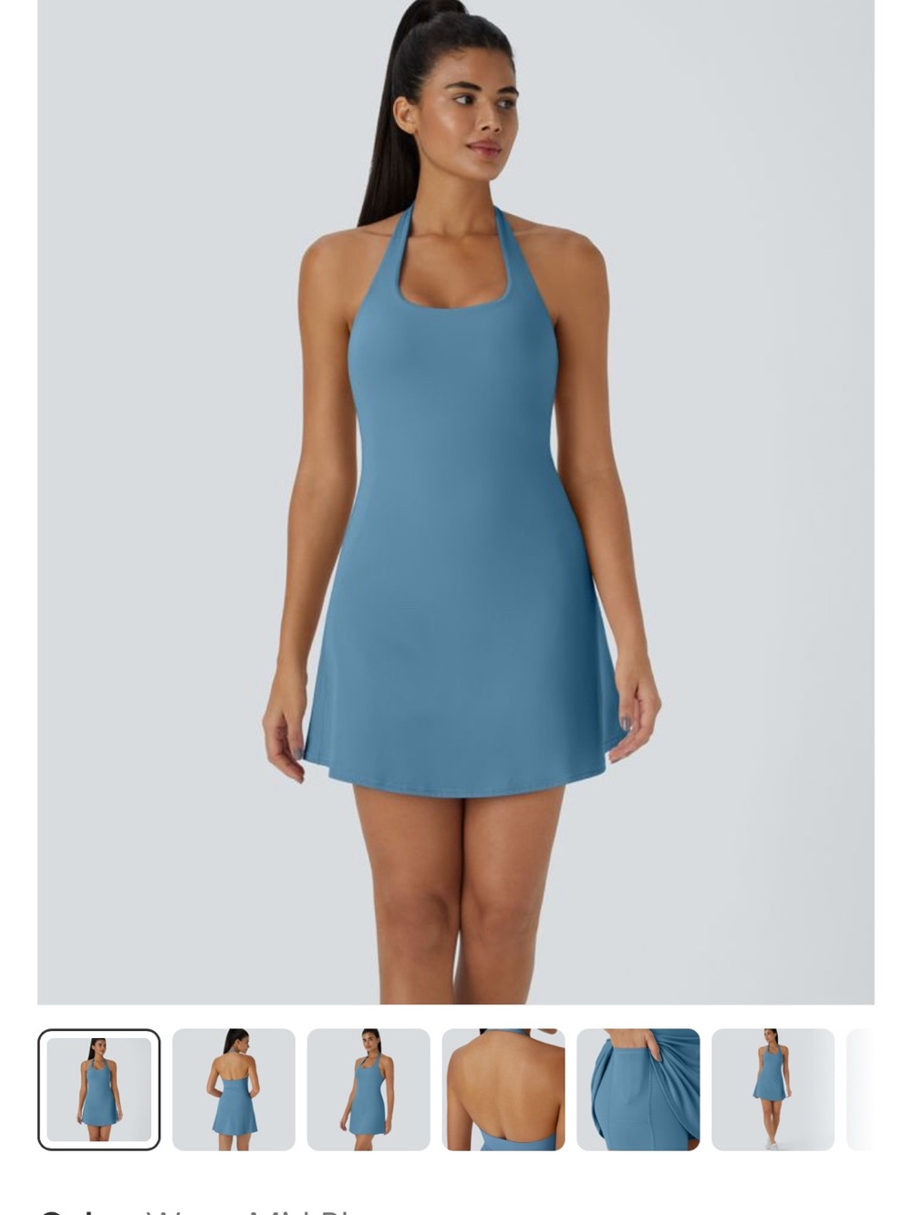 Halara active dress with built in bra and shorts. NWT size XS